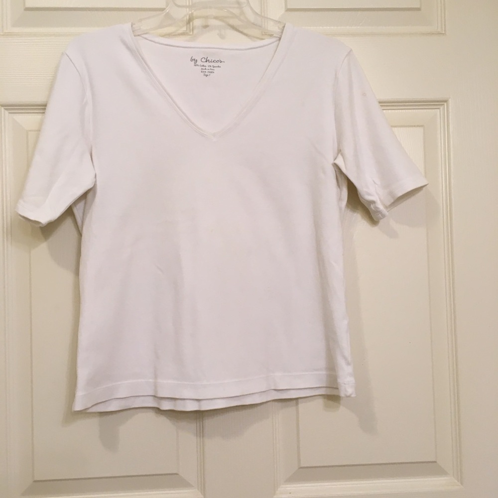 Chico’s 1 White Knit Top